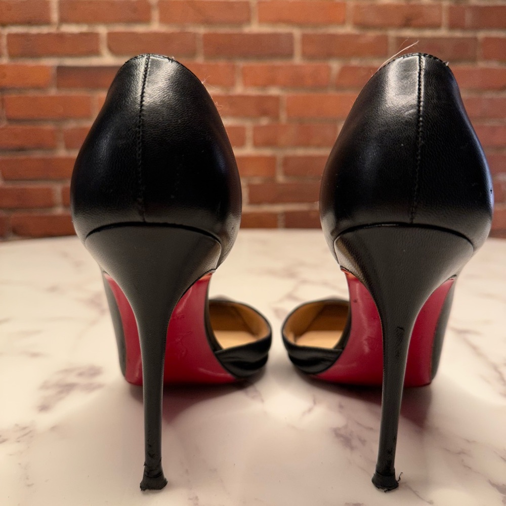 CHRISTIAN LOUBOUTIN IRIZA 100 KID 37 STILETTOS IN BOX